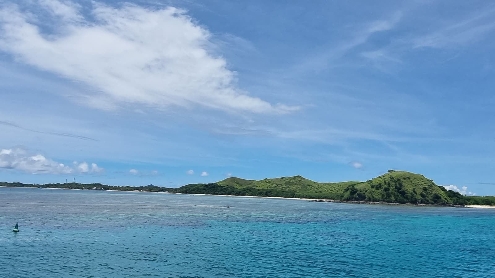 Mana Island seen from the sea